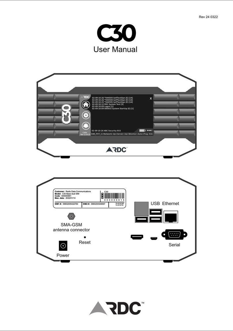 RDC C30 User manual