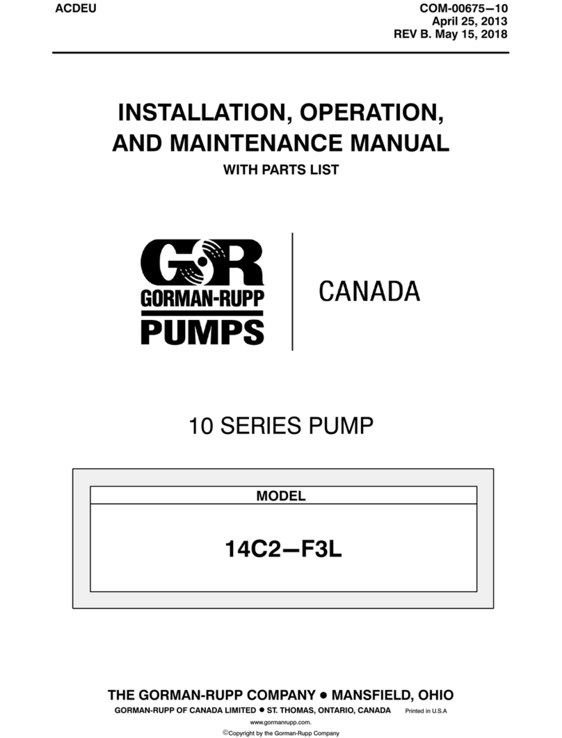 GORMAN-RUPP 14C2-F3L User manual