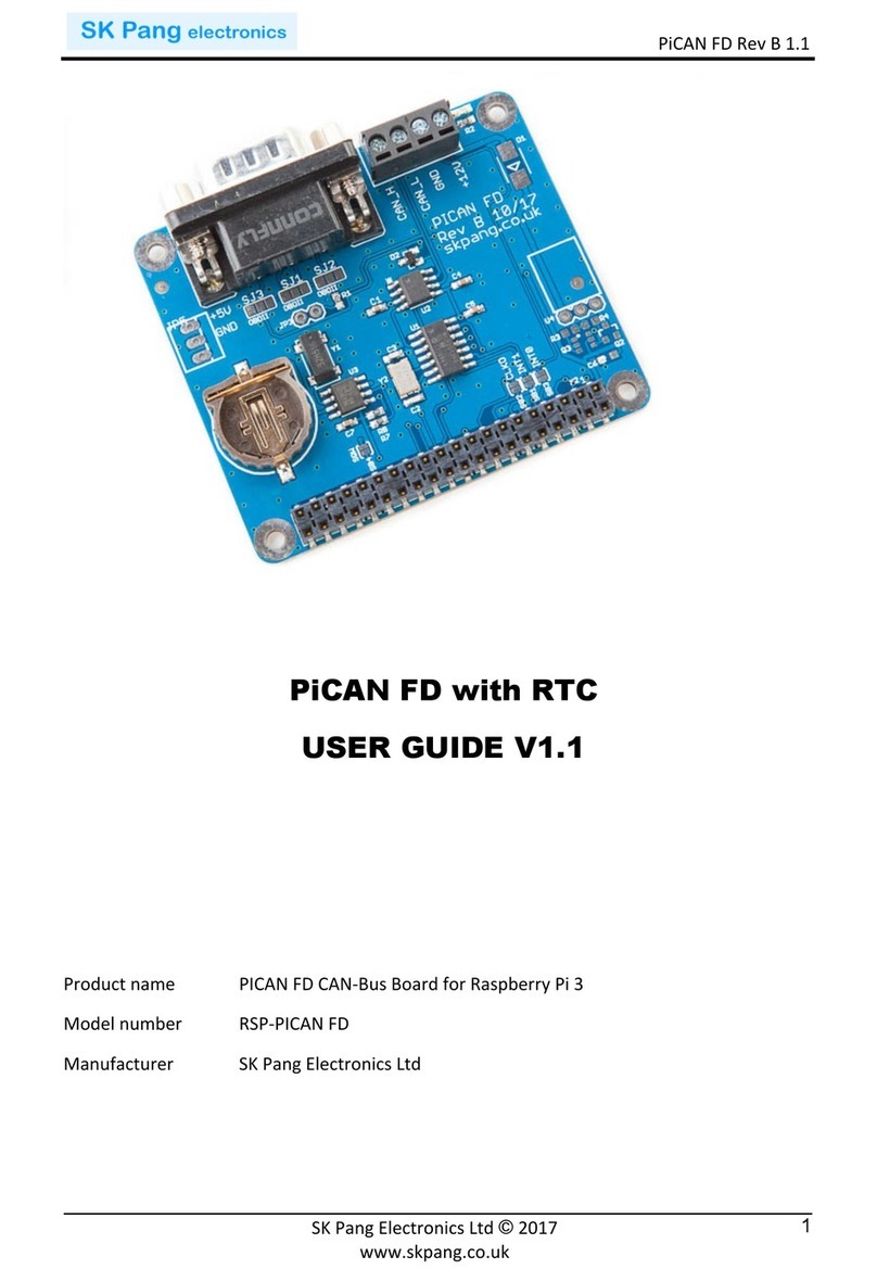 SK Pang Electronics RSP-PICAN FD User manual