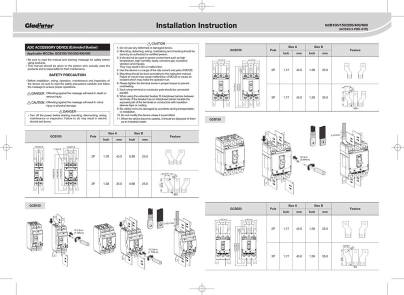 Gladiator GCB100 User manual