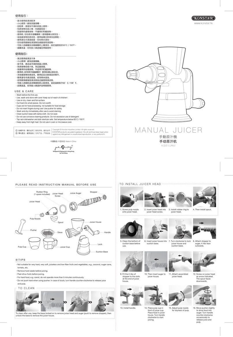 Konstar KS0158M instruction manual