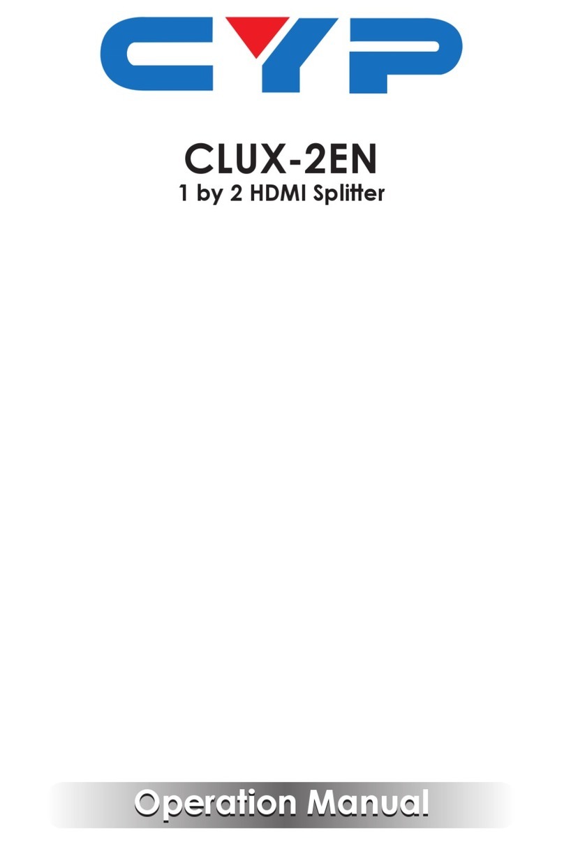 CYP CLUX-2EN Operation manual