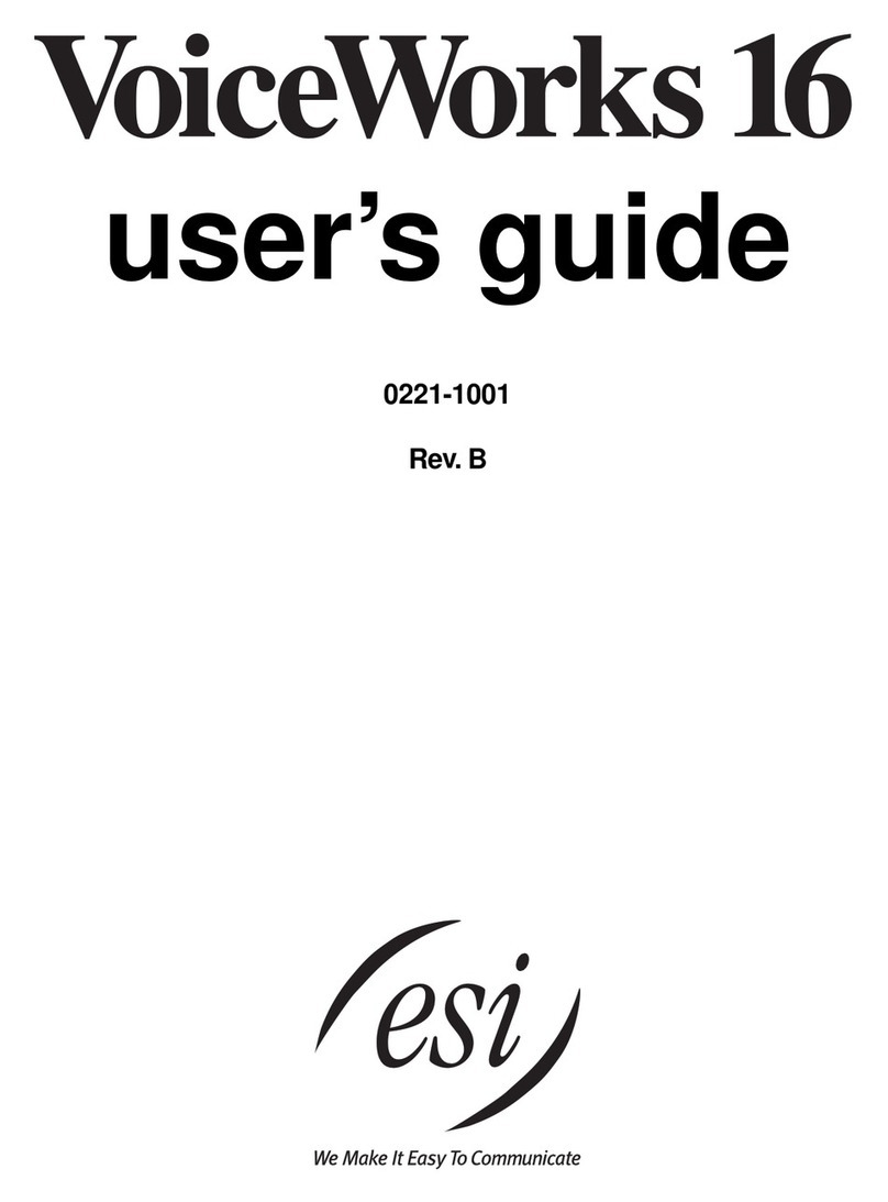ESI VoiceWorks 16 User manual