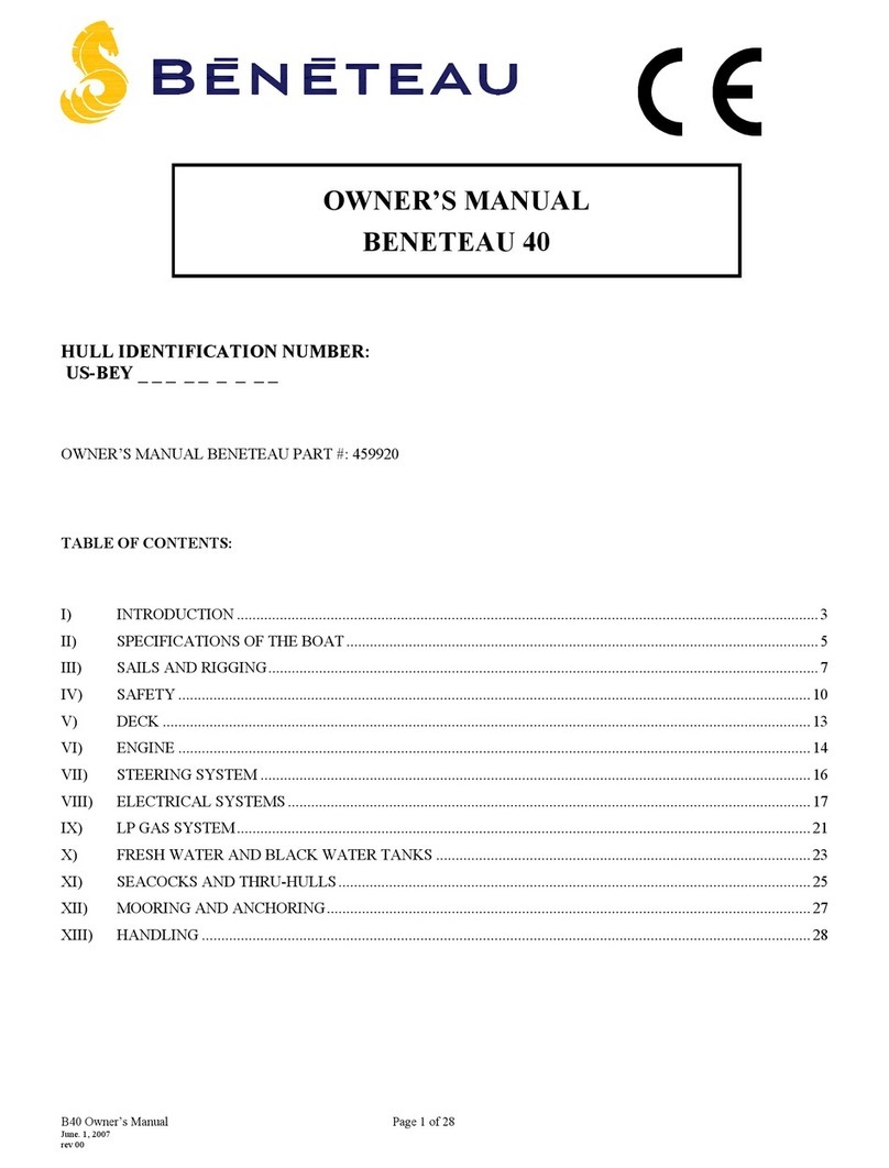 BENETEAU 40 owner's manual