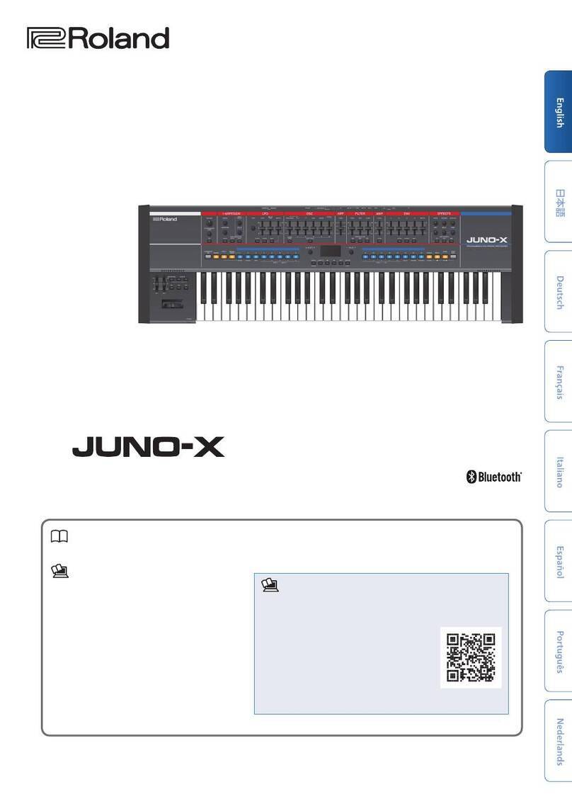 Roland JUNO-X User guide