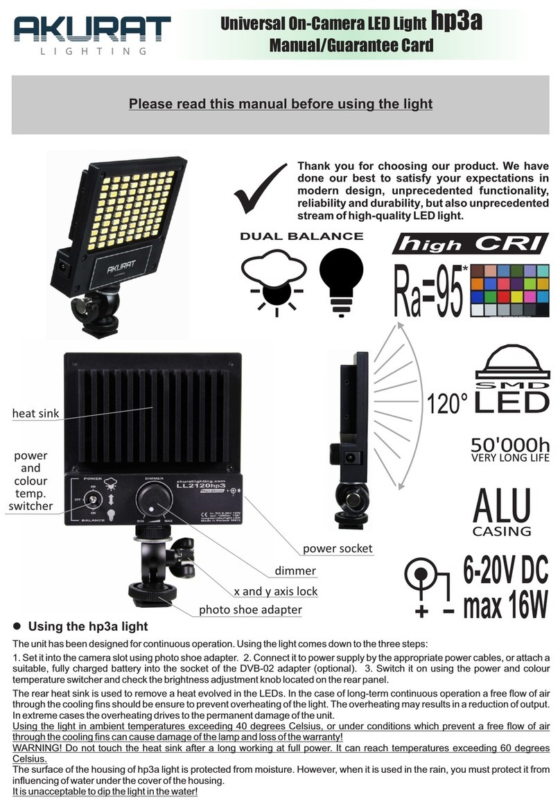 Akurat lighting hp3a manual
