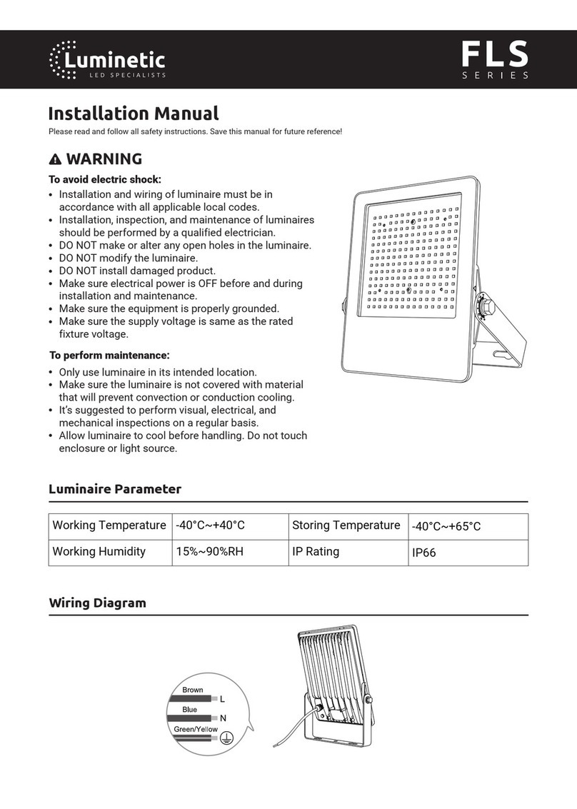 Luminetic FLS Series installation manual
