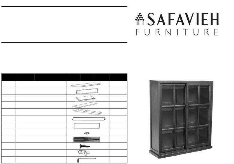 Safavieh Furniture AMH6570 quick start guide Safavieh Furniture AMH6570 quick start guide