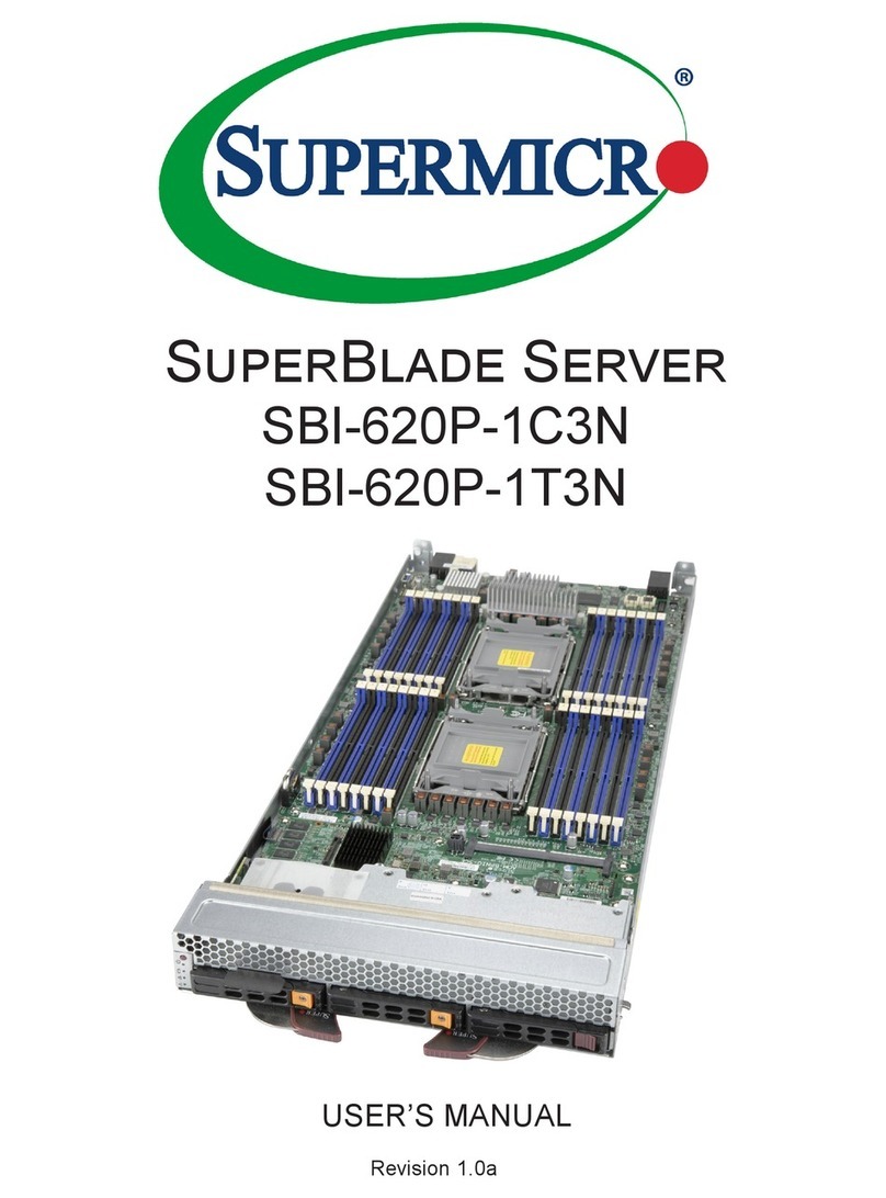 Supermicro SuperBlade SBI-620P-1C3N User manual