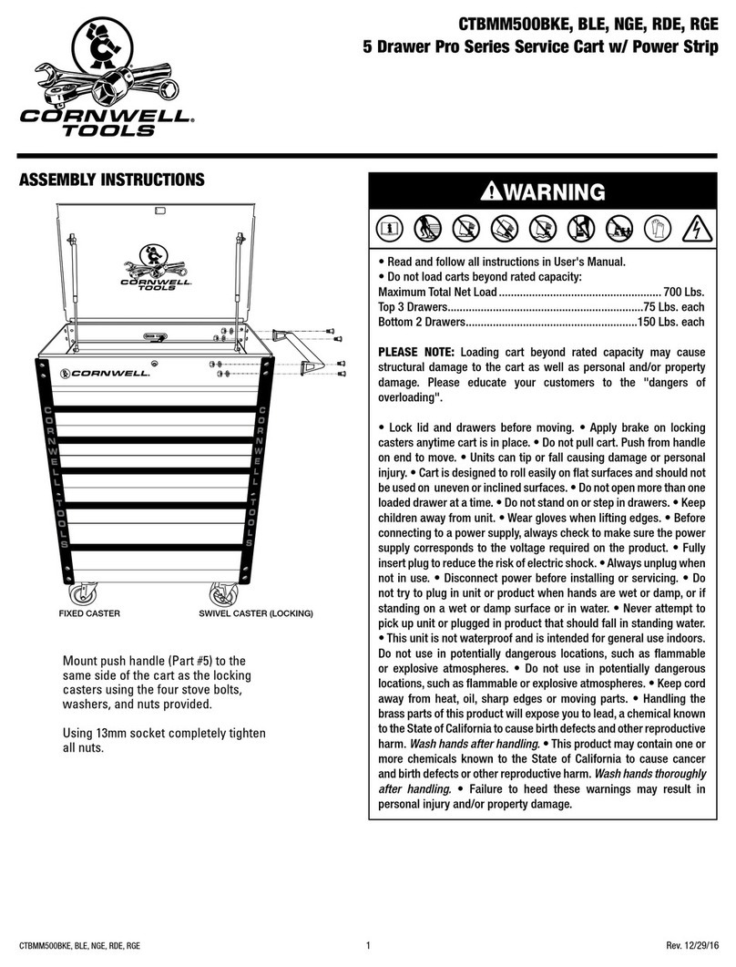 Cornwell Tools Pro CTBMM500 Series Assembly instructions