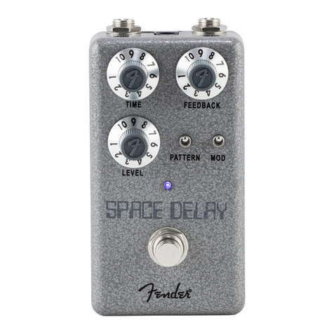 Fender HAMMERTONE SPACE DELAY quick start guide