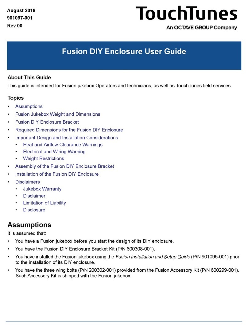 Octave TouchTunes Fusion DIY user guide