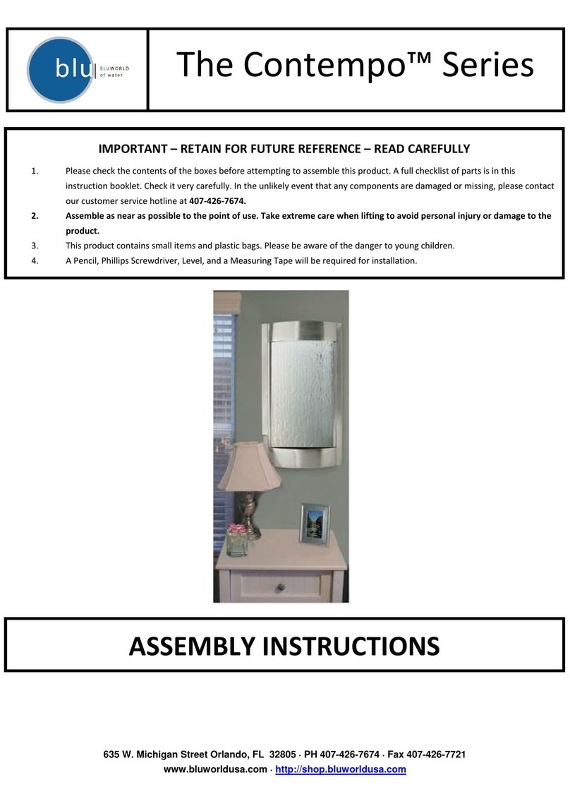 Blu Contempo Series Assembly instructions