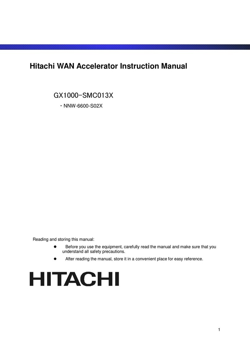Hitachi GX1000-SMC013X User manual