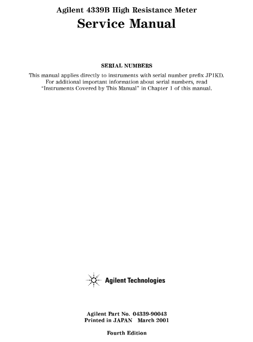 Agilent Technologies 4339B User manual