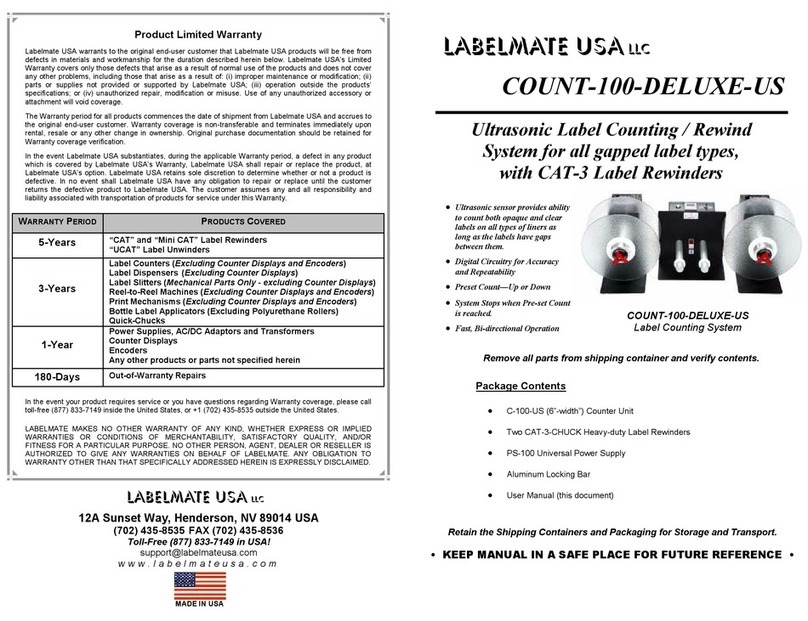 Labelmate COUNT-100-DELUXE-US User manual