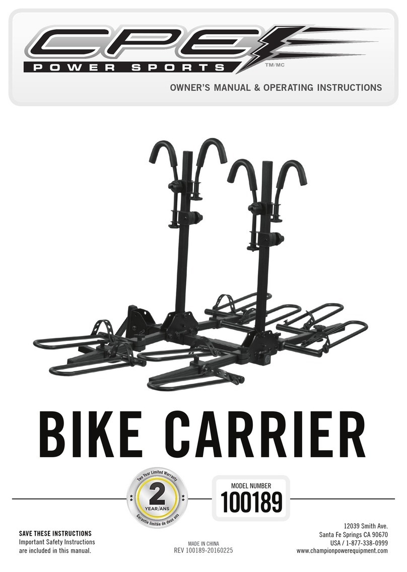 CPE 100189 Owner's manual & operating instructions