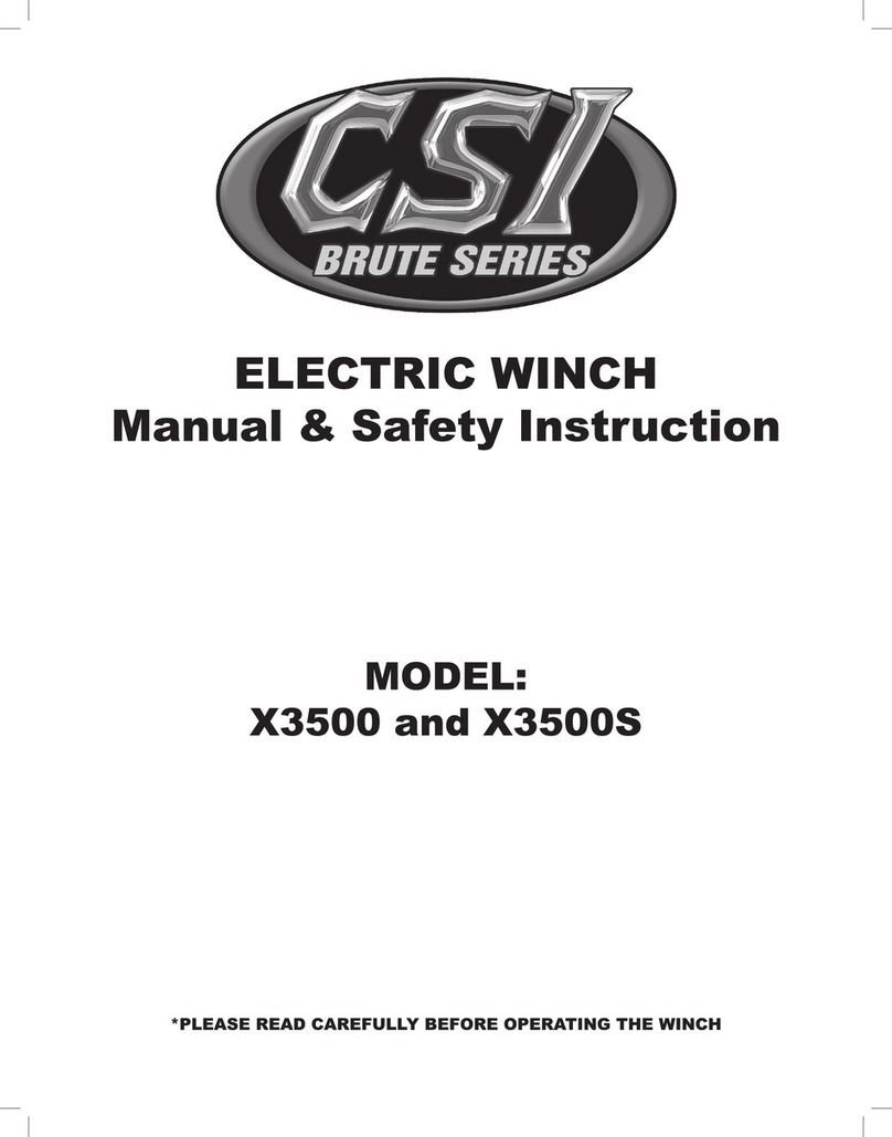 CSI X3500 Installation Manual & Safety Instructions CSI X3500 Installation Manual & Safety Instructions