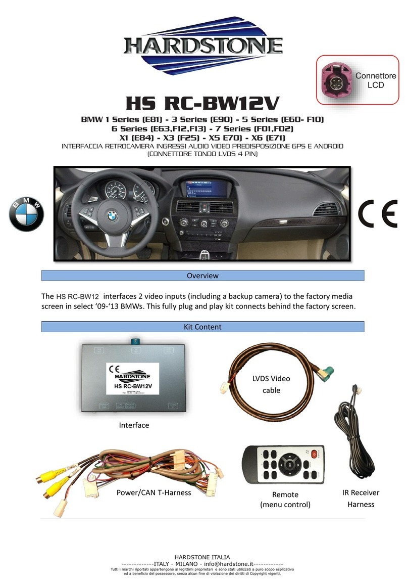 Hardstone HS RC-BW12V User manual
