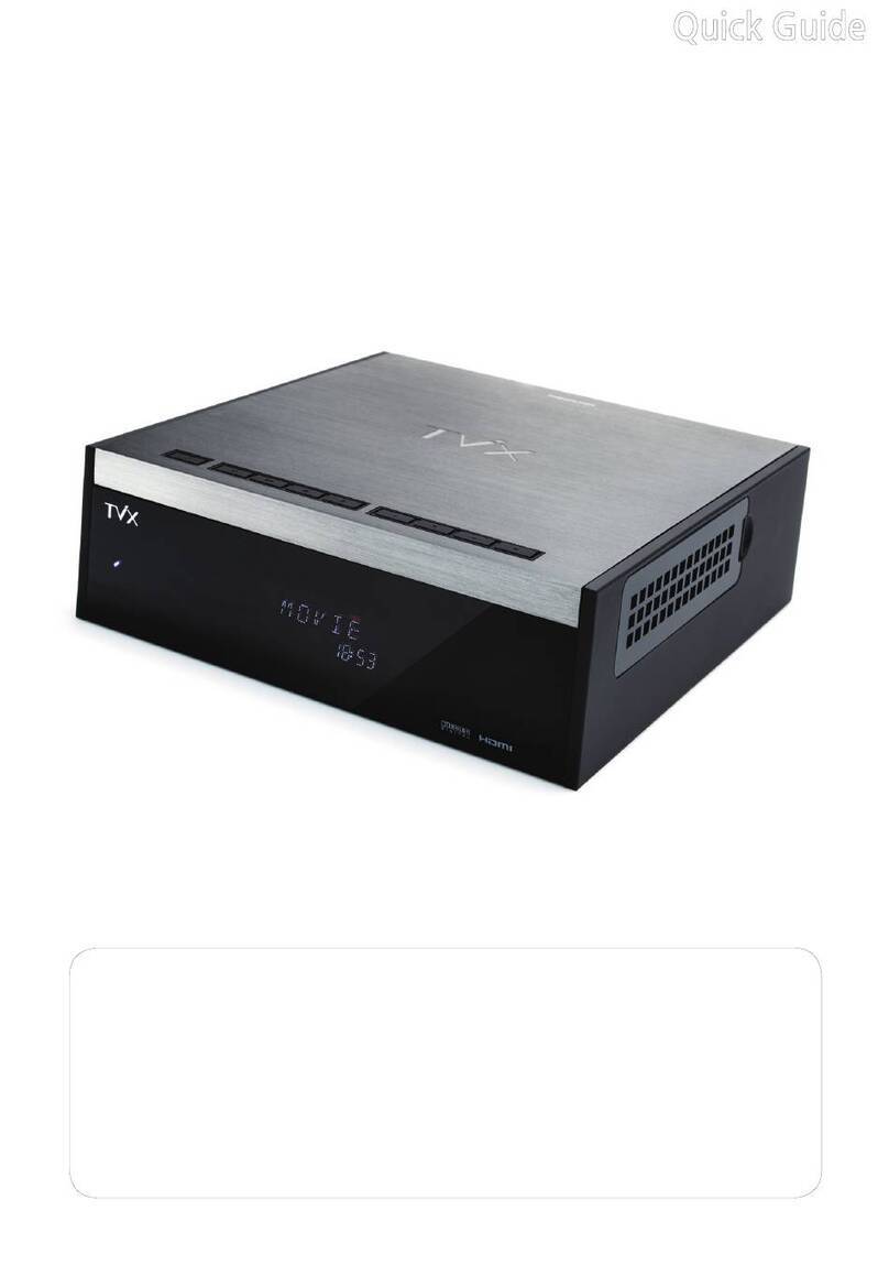 TVX TVX-HD M-6600 Series quick guide