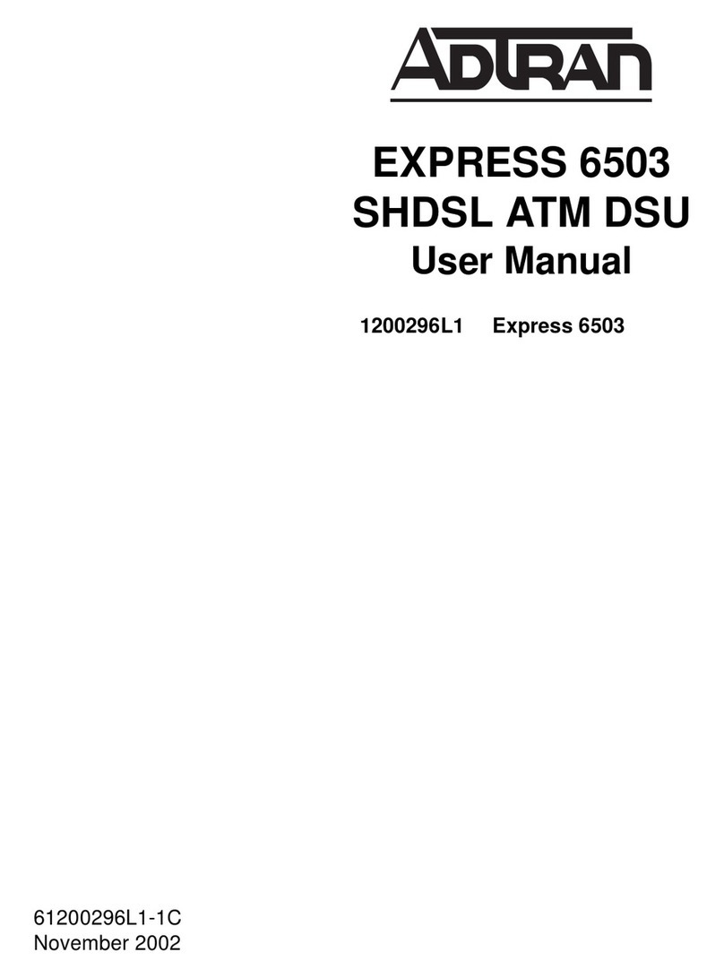 ADTRAN EXPRESS 6503 User manual