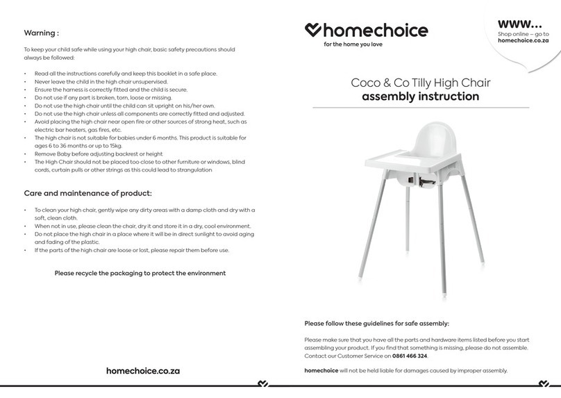 homechoice Coco & Co Tilly Assembly instruction