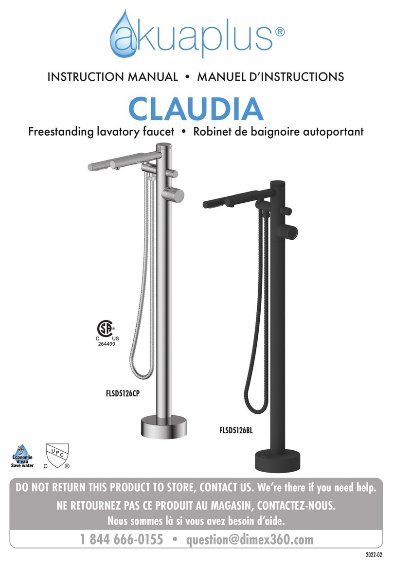 Akuaplus CLAUDIA FLSD5126CP instruction manual