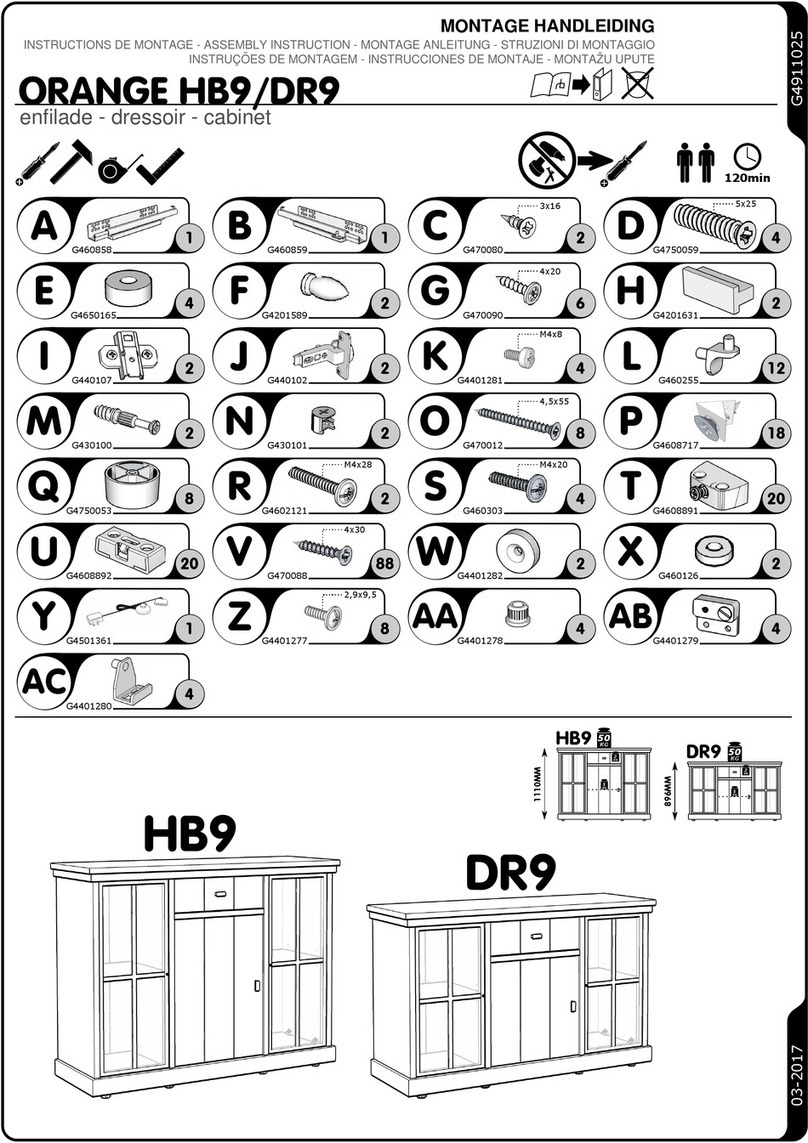 meubar ORANGE HB9 Assembly instruction meubar ORANGE HB9 Assembly instruction