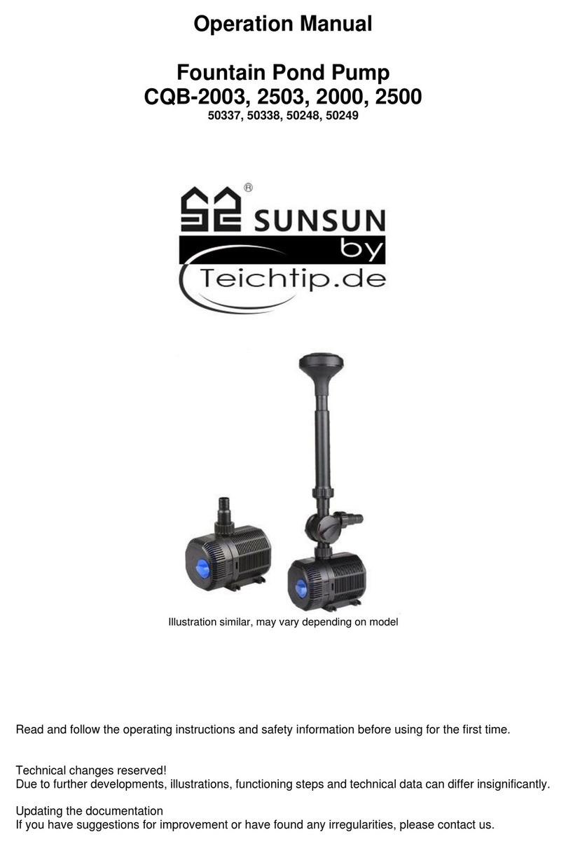 TeichTip Sunsun CQB-2003 Operation manual