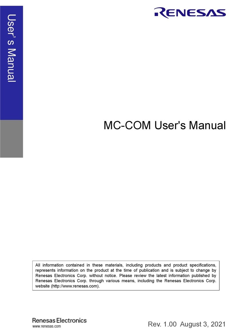 Renesas MC-COM User manual