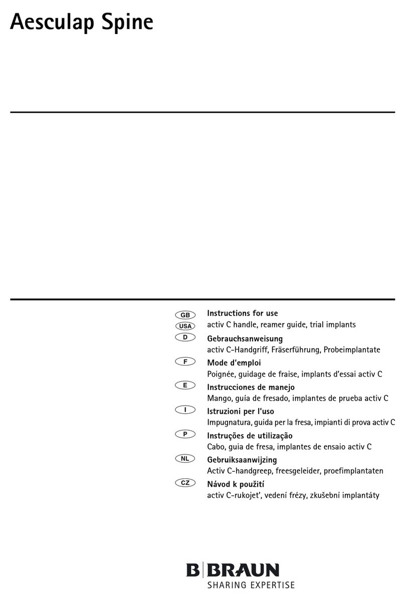Braun Aesculap Spine User manual