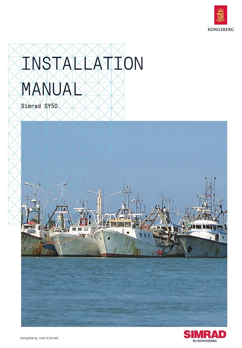 Kongsberg Simrad SY50 installation manual