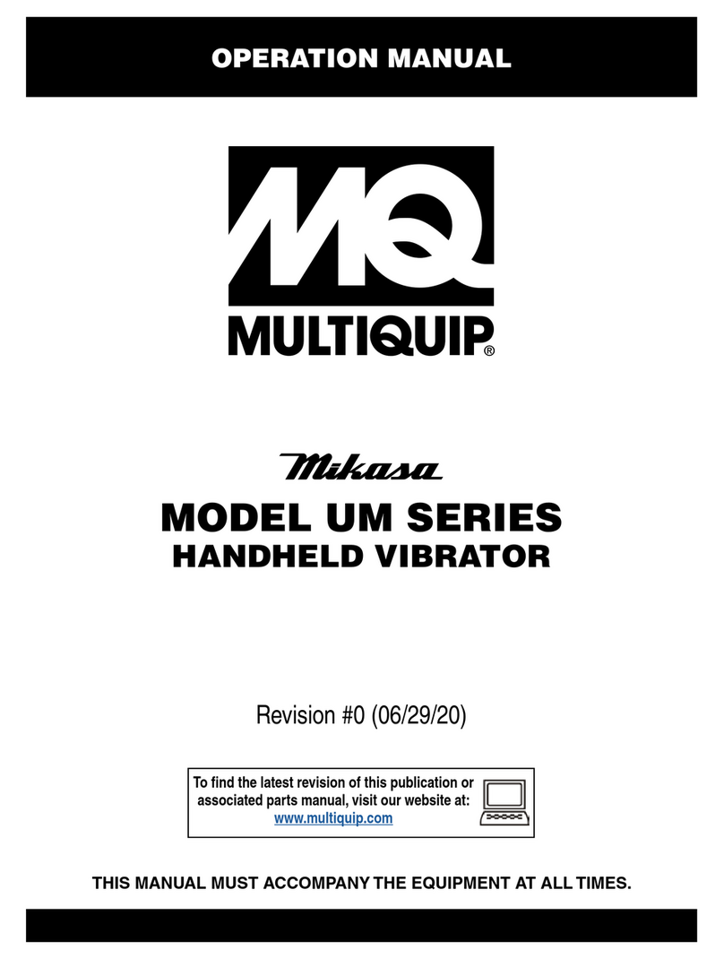 MULTIQUIP Mikasa UM Series Operation manual MULTIQUIP Mikasa UM Series Operation manual