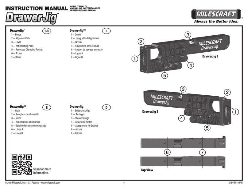 Milescraft DrawerJig instruction manual