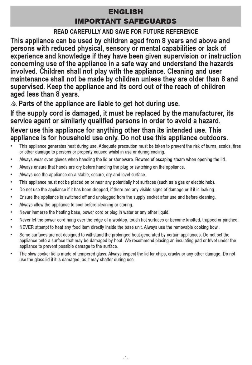 Crock-Pot SCV400RD050 User manual