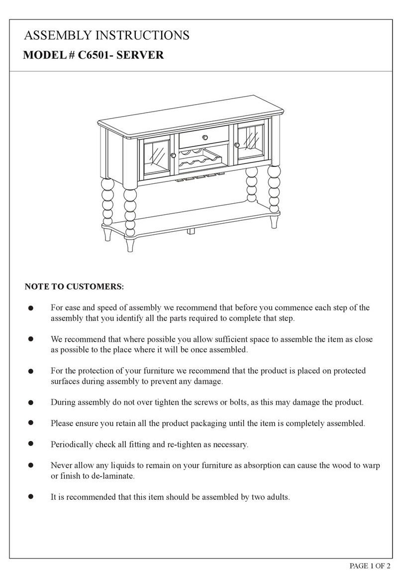 2K FURNITURE DESIGN C6501 User manual 2K FURNITURE DESIGN C6501 User manual