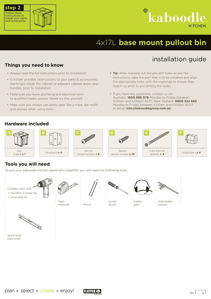 Kaboodle W-50529 installation guide
