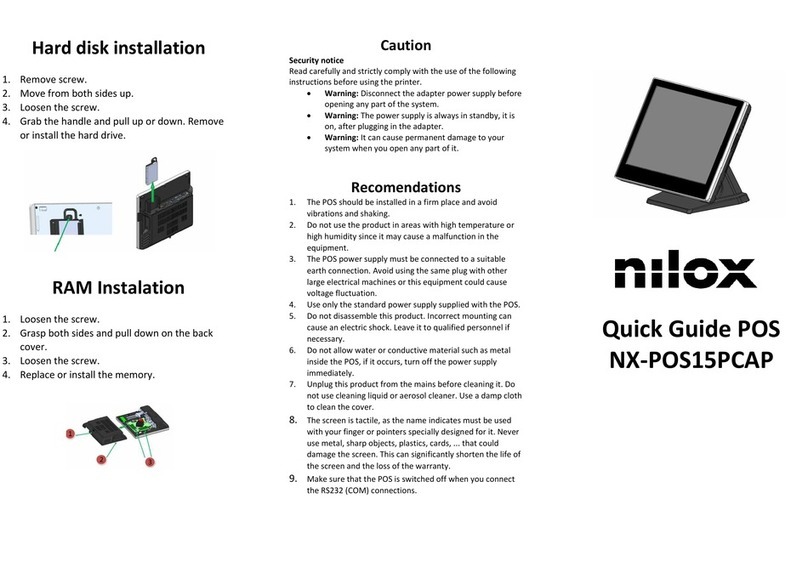 Nilox NX-POS15PCAP quick guide