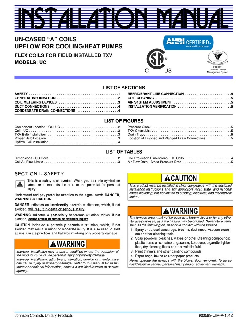 Johnson Controls UC User manual