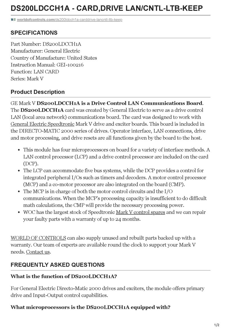 GE DS200LDCCH1A User manual