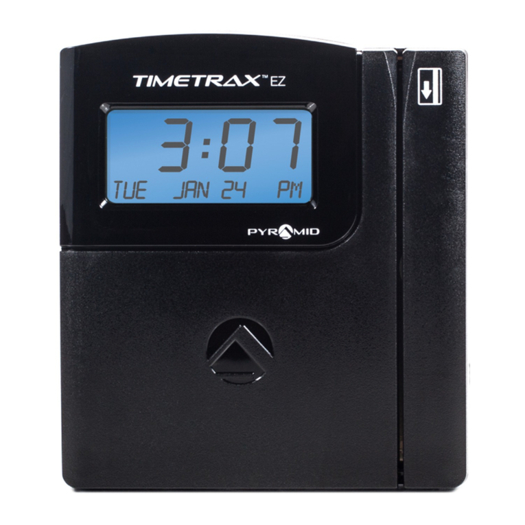 Pyramid TIMETRAX EZ quick start guide