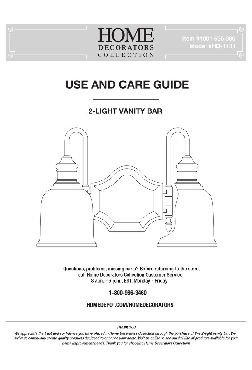 Home Decorators Collection HD-1181 Use and care guide Home Decorators Collection HD-1181 Use and care guide