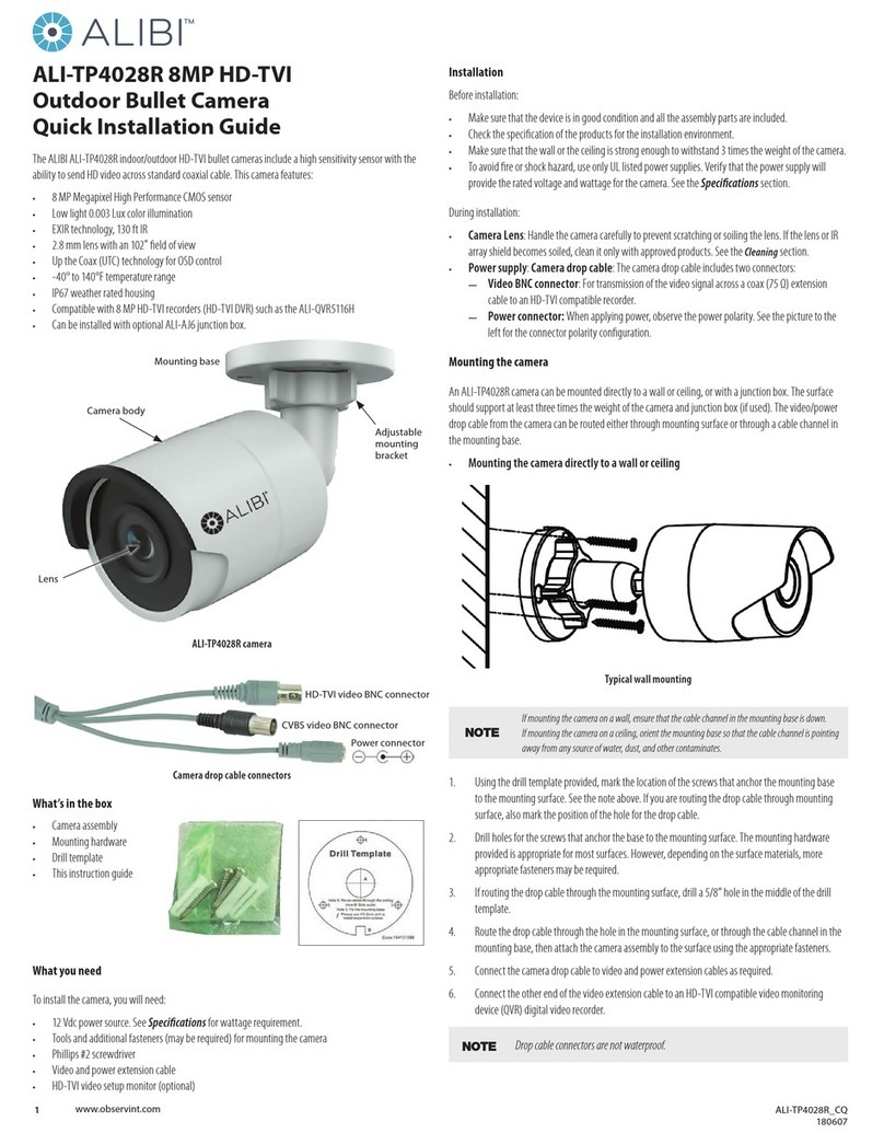 ALIBI ALI-TP4028R Quick installation guide