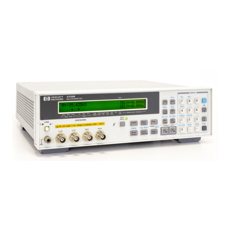 Agilent Technologies 4338B User manual Agilent Technologies 4338B User manual