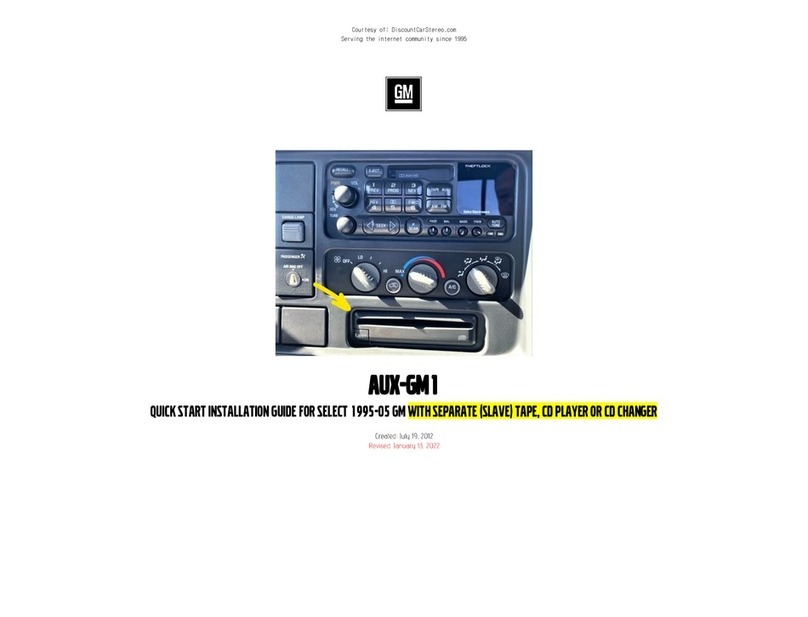 GMC AUX-GM1 Instruction Manual