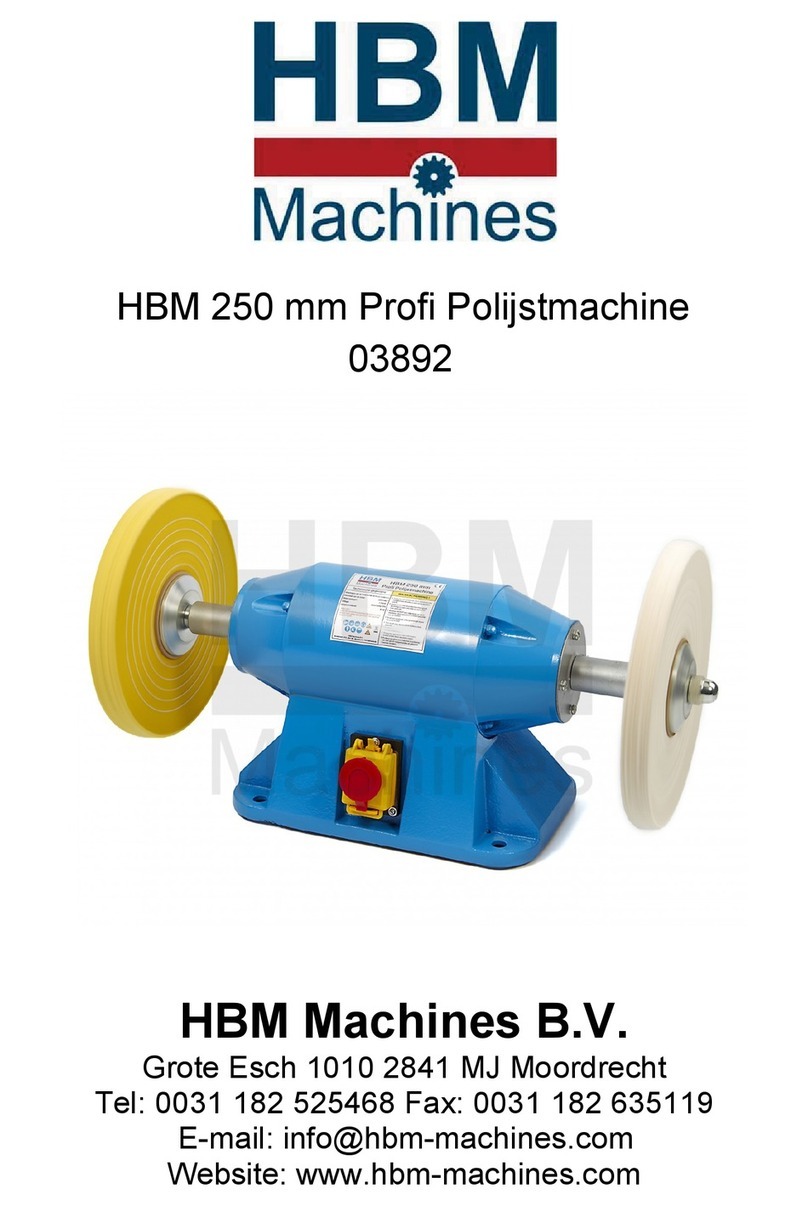 HBM Machines PMS 150 user manual