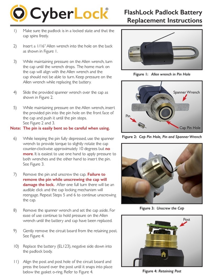 Cyberlock MN-FLK-04 Replacement instructions Cyberlock MN-FLK-04 Replacement instructions