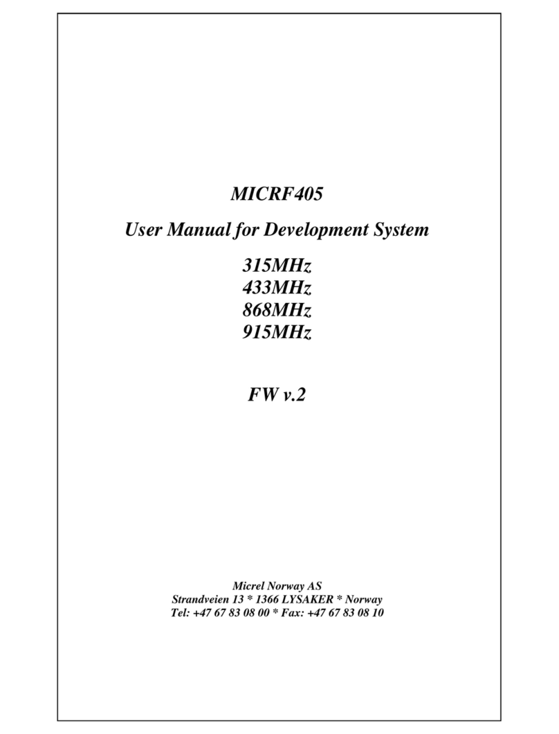 Micrel MICRF405 user manual