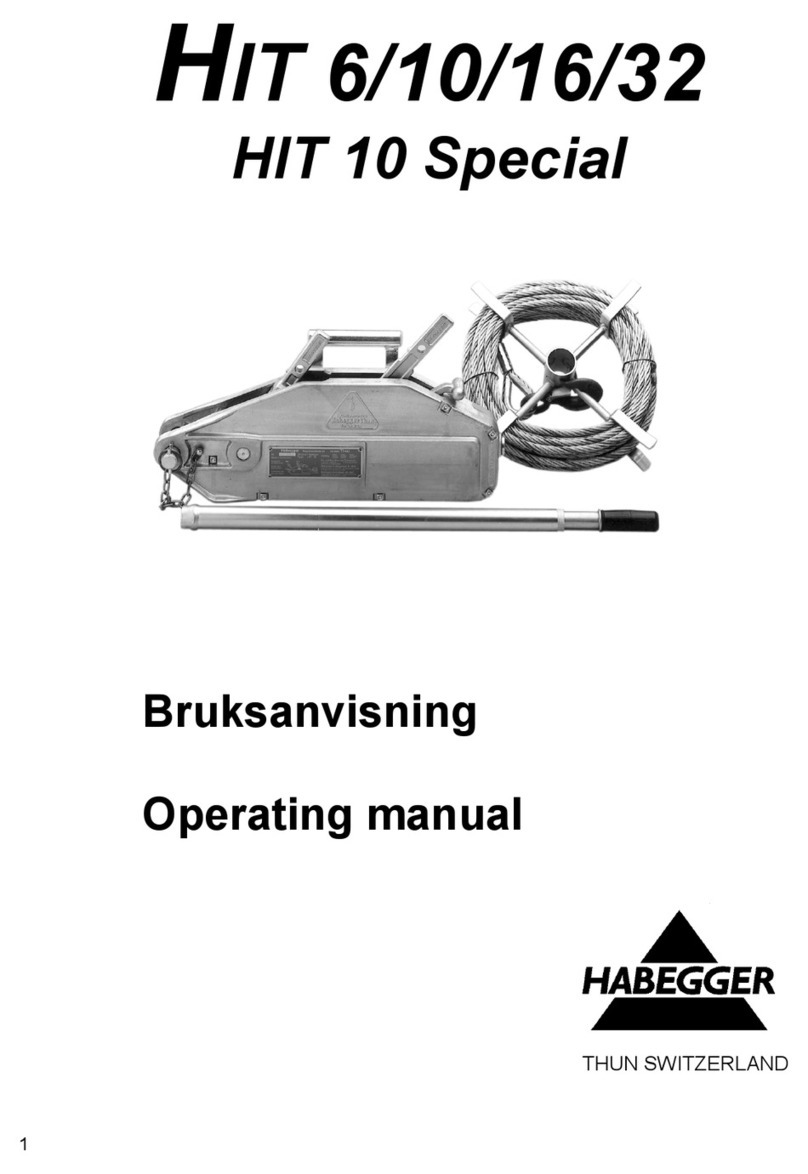 Habegger HIT 6 operating manual