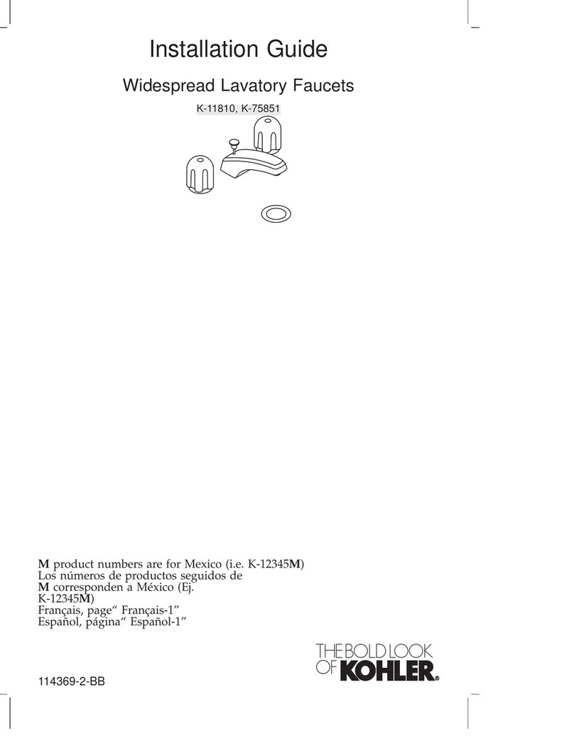 Kohler K-11810 User manual Kohler K-11810 User manual